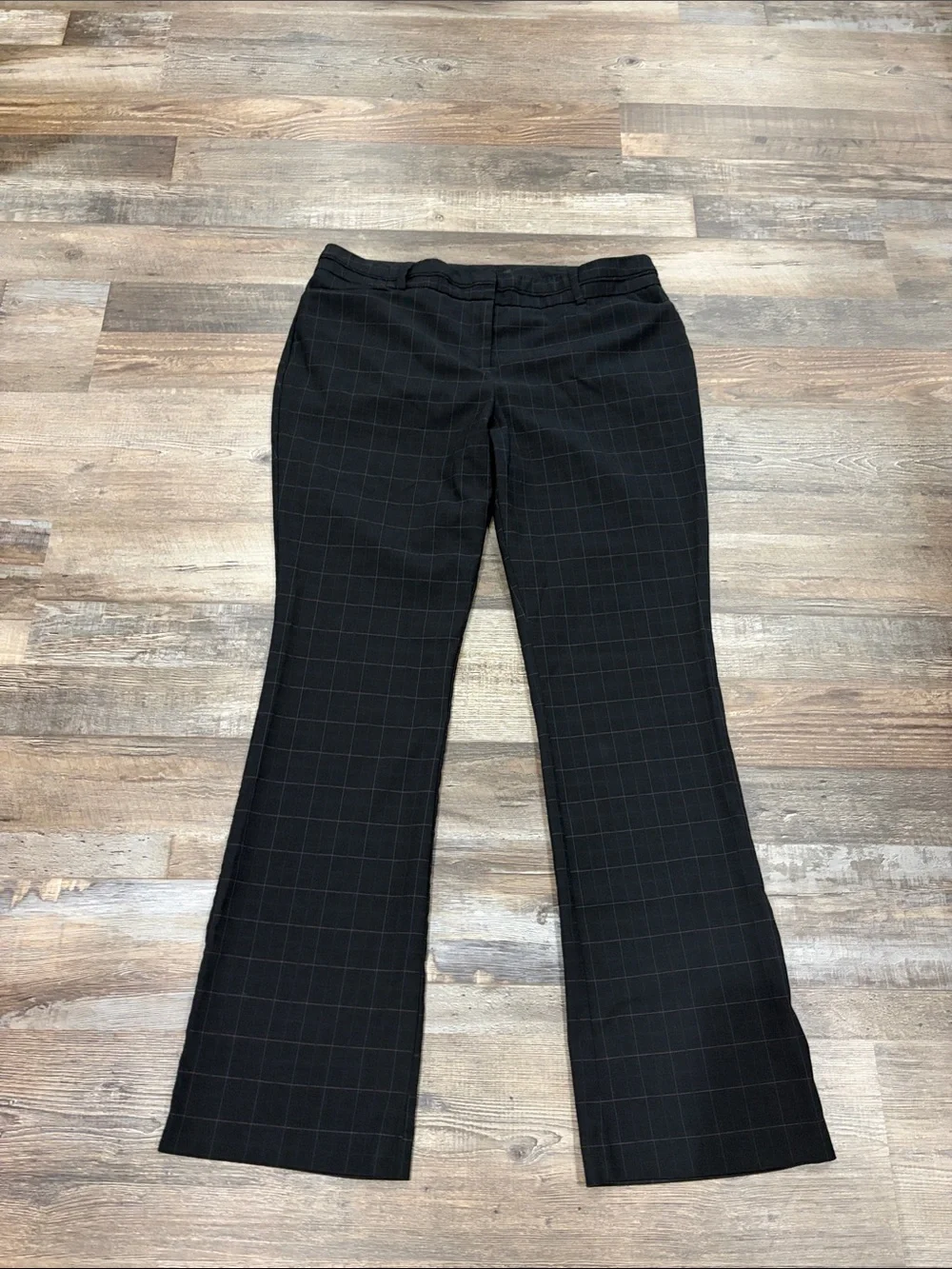 New York & Co 7th Ave Dress Pants Sz 12 Set of 3 Check Print Work Career Office